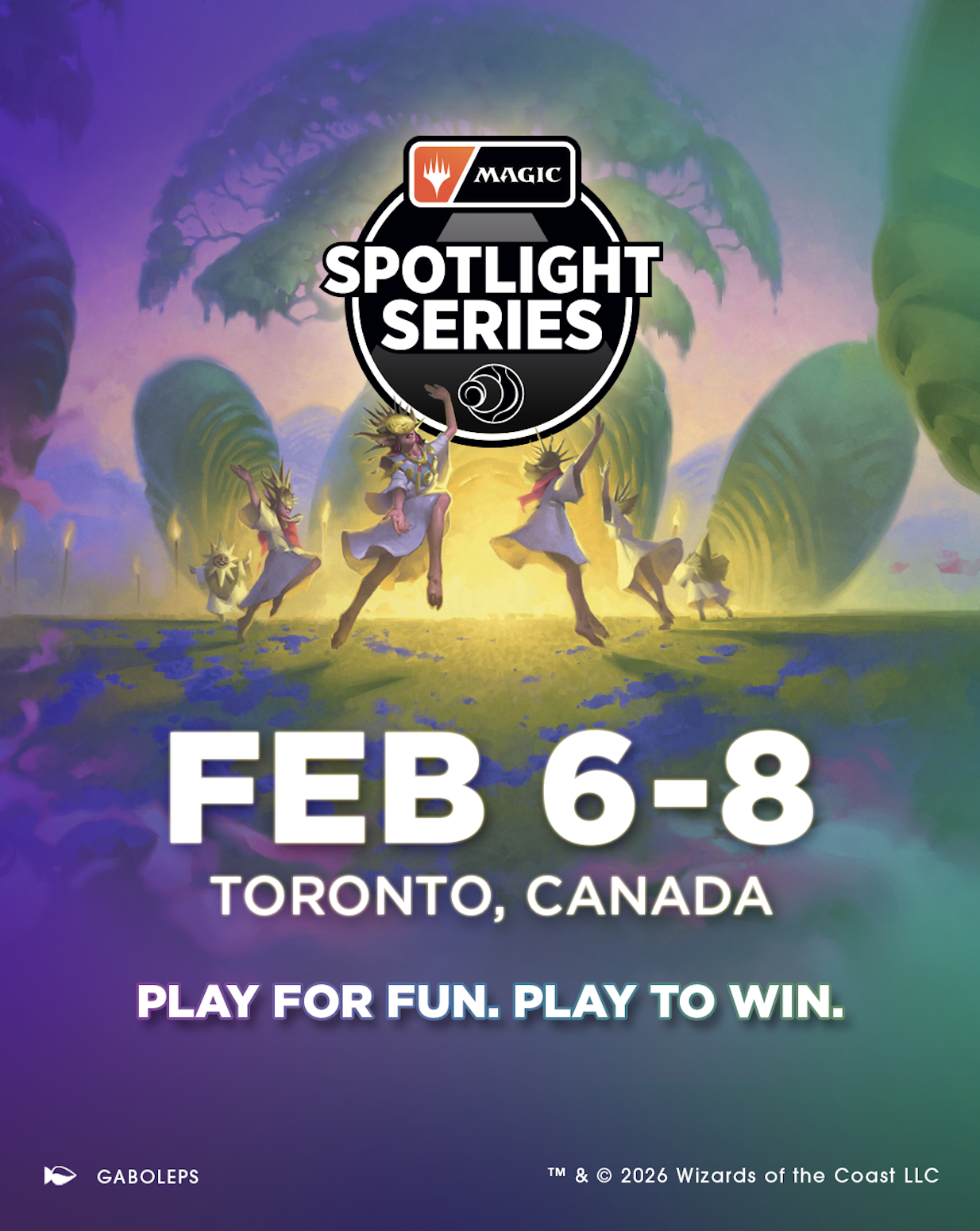 Dancers around a fire with Spotlight Series details