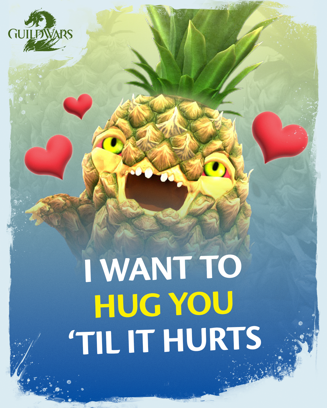 Guild Wars 2 character Valentines Day card