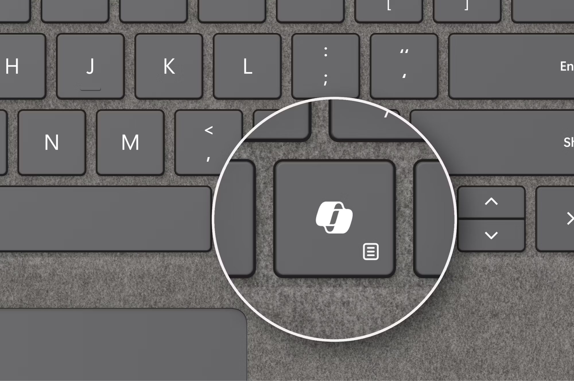 Microsoft Surface Copilot key
