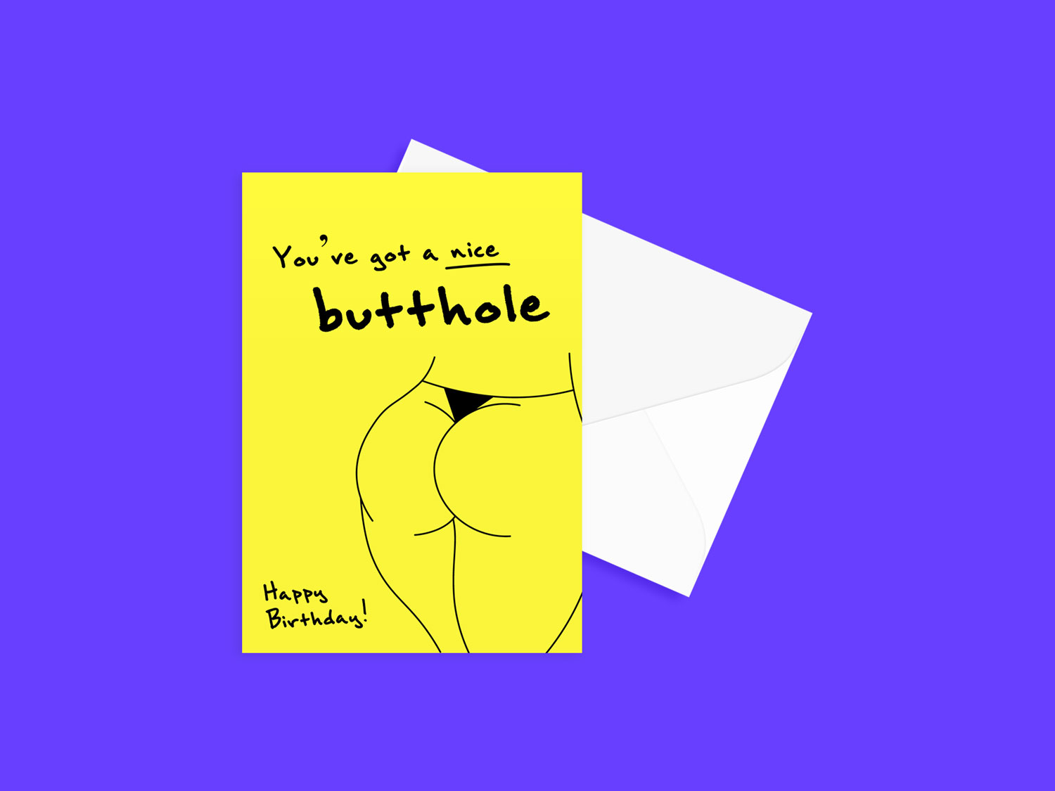 Butt Cards Birthday Card